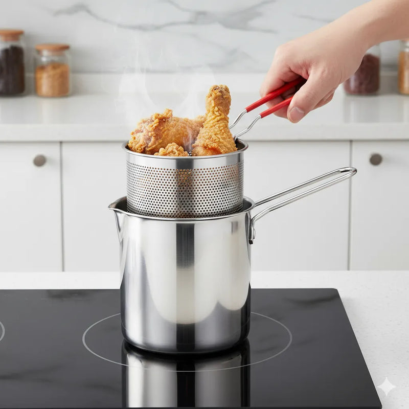Promoção de natal - Fritadeira MaxChef Com Cesto Inox e utensílios + Frete Grátis