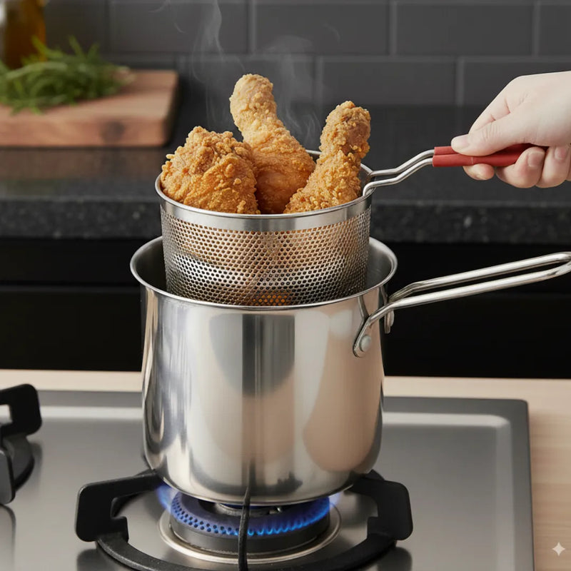 Promoção de natal - Fritadeira MaxChef Com Cesto Inox e utensílios + Frete Grátis