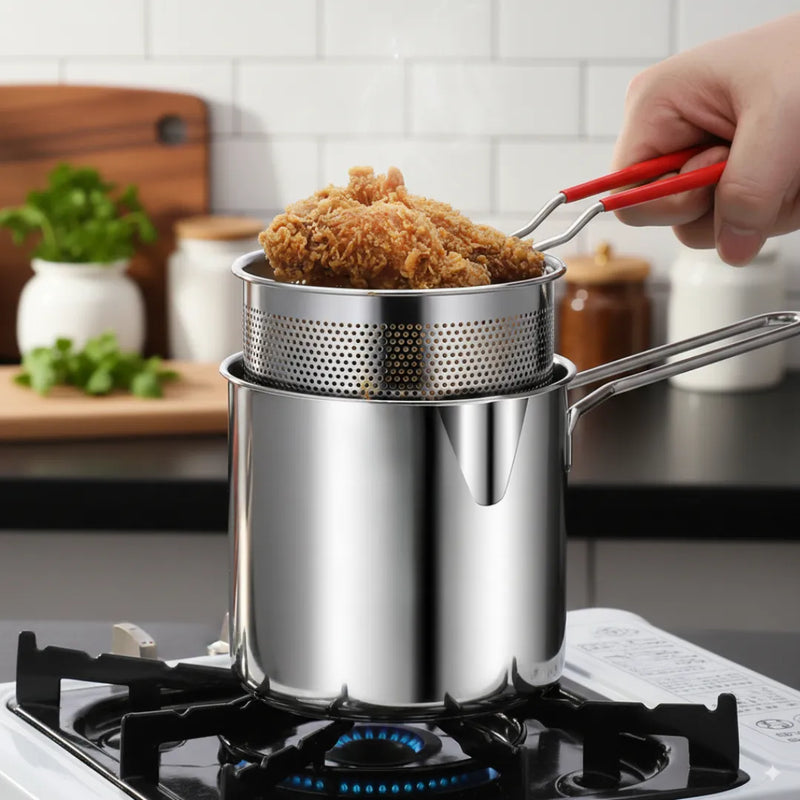Promoção de natal - Fritadeira MaxChef Com Cesto Inox e utensílios + Frete Grátis